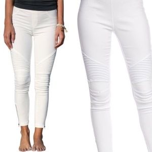White Moto Jeggings Motto Leggings Skinny Denim